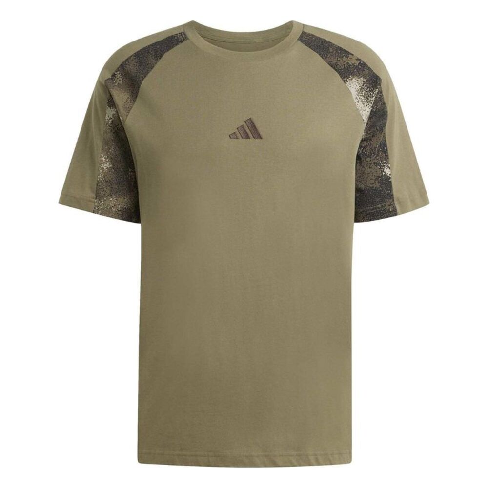 Adidas Mens Camo T-Shirt / Olive Strata